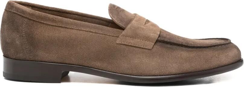 Doucal's Suède loafers Bruin