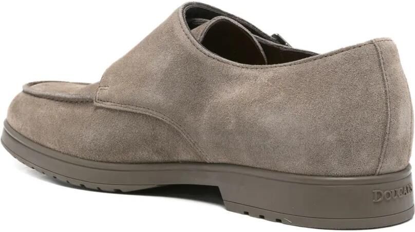Doucal's Suède loafers met dubbele gesp Grijs - Foto 3