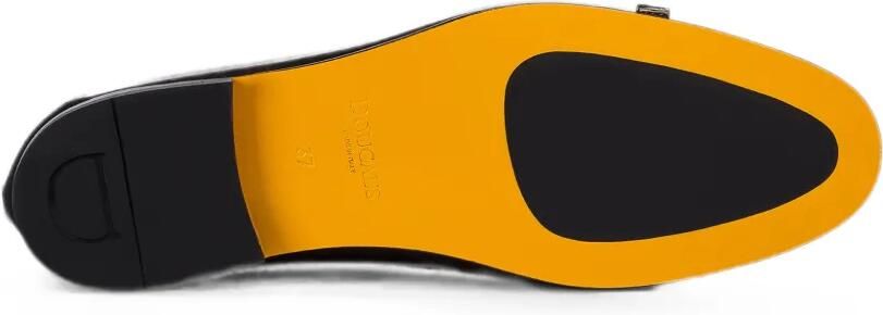 Doucal's Suède loafers met dubbele gesp Zwart - Foto 4