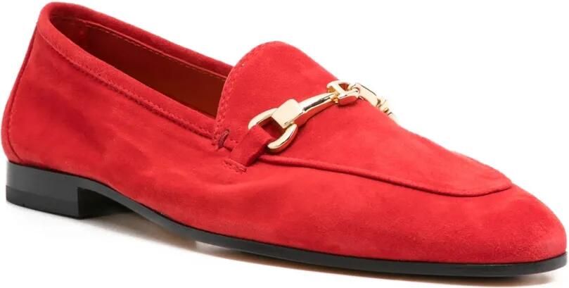 Doucal's Suède loafers met hardware Rood - Foto 2