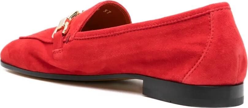 Doucal's Suède loafers met hardware Rood - Foto 3