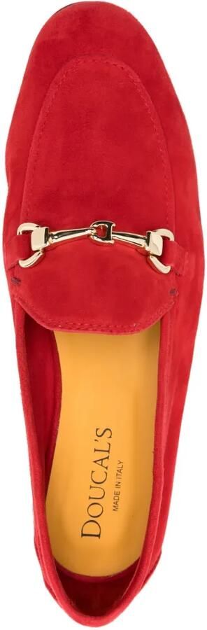 Doucal's Suède loafers met hardware Rood - Foto 4