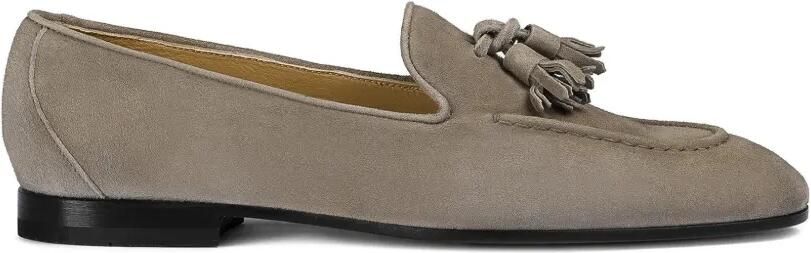 Doucal's Suède loafers met kwastje Grijs