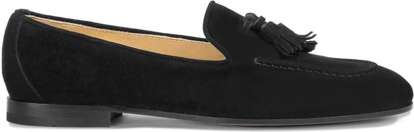 Doucal's Suède loafers met kwastje Zwart