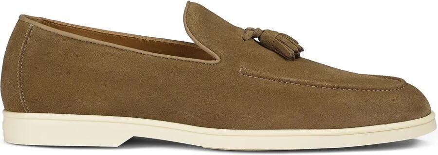 Doucal's Suède loafers met kwastjes Bruin