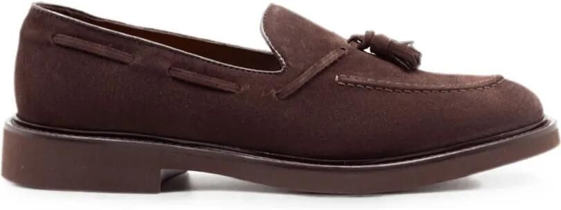 Doucal's Suède loafers met kwastjes Bruin