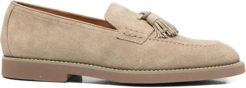 Doucal's Suède loafers met kwastjes Grijs