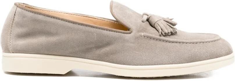 Doucal's Suède loafers met kwastjes Grijs
