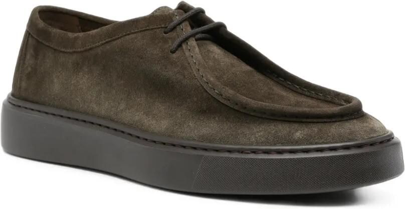 Doucal's Suède loafers met veters Groen - Foto 3