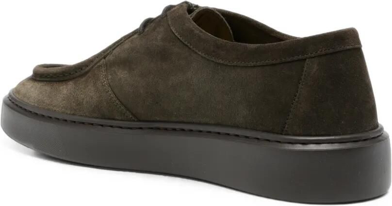 Doucal's Suède loafers met veters Groen - Foto 2