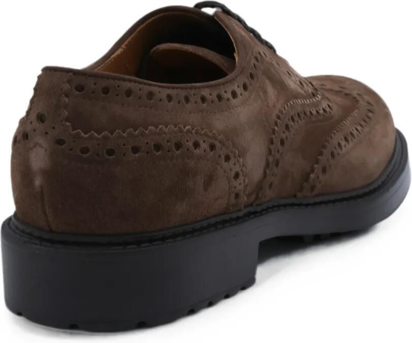 Doucal's Suède Oxford schoenen met brogue-detail Bruin - Foto 3