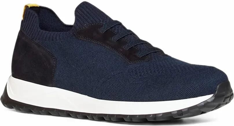 Doucal's Gebreide sneakers met suède vlakken Blauw - Foto 2