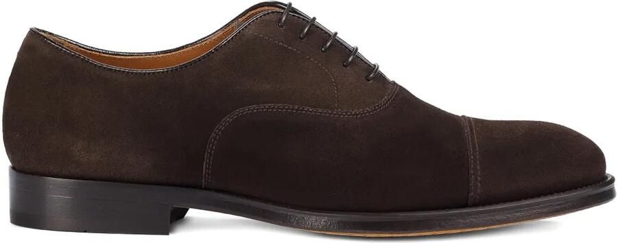Doucal's Suède veterschoenen Bruin