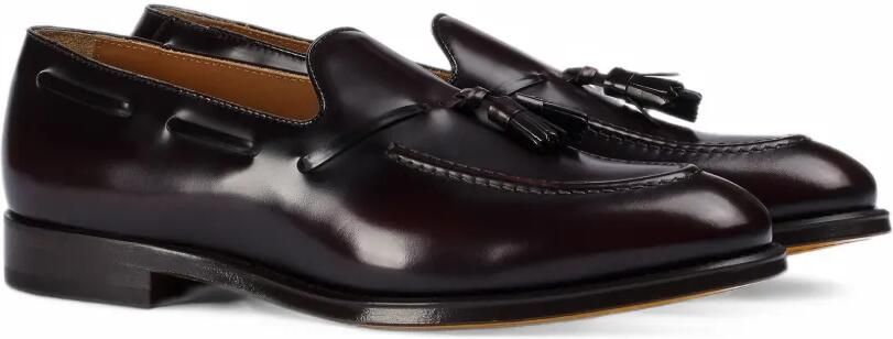 Doucal's tassel-detail leather loafers Rood - Foto 3