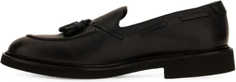 Doucal's Loafers met textuur en kwastje Zwart - Foto 3