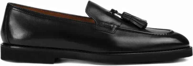 Doucal's tassel leather loafers Zwart