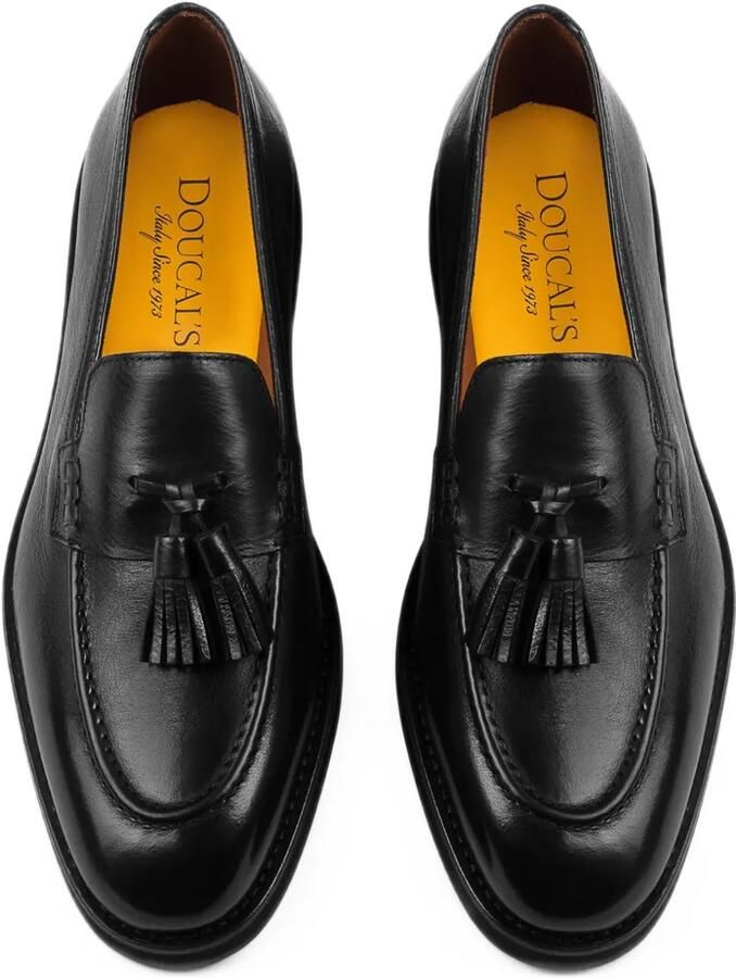 Doucal's tassel leather loafers Zwart - Foto 2