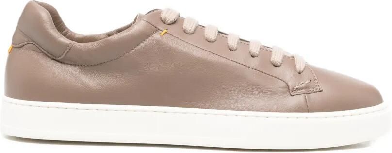 Doucal's Taupe leren sneakers Bruin