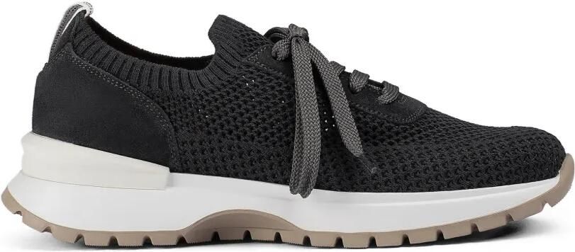 Doucal's Technische suède sneakers Zwart