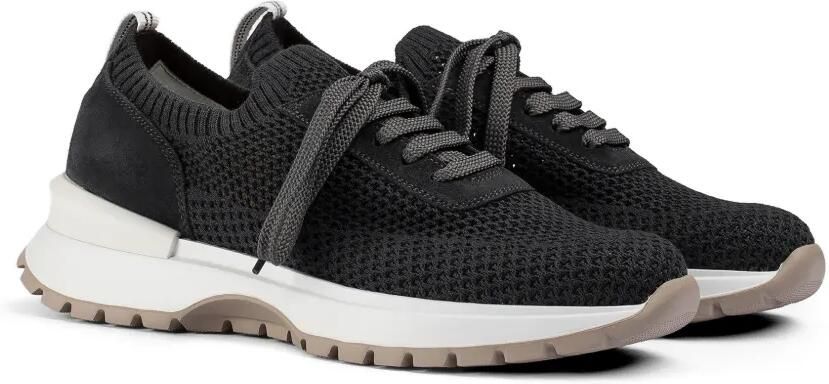 Doucal's Technische suède sneakers Zwart - Foto 3