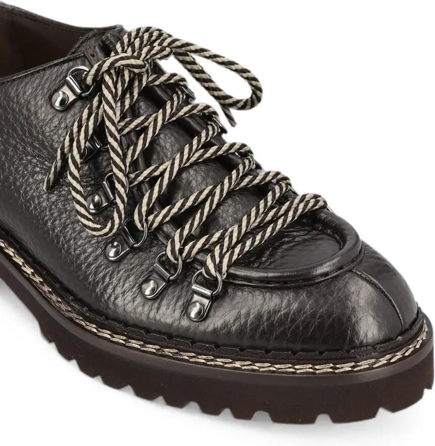 Doucal's Veterschoenen van leer met textuur Bruin - Foto 2