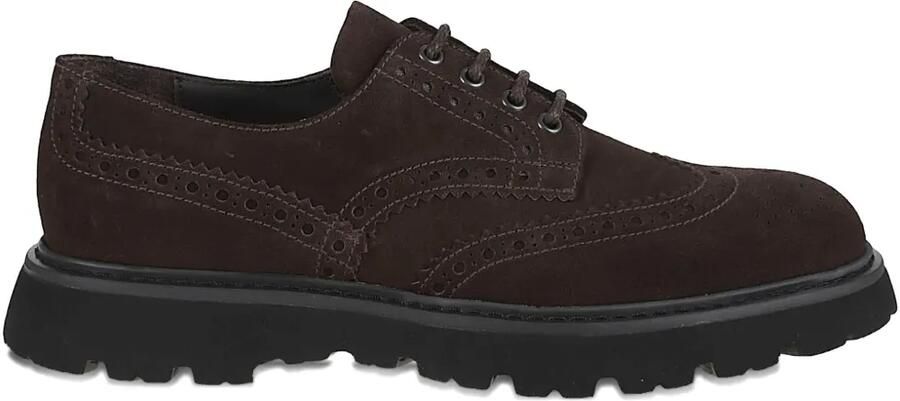 Doucal's Wingtip derby schoenen Bruin