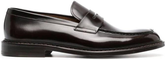 Doucal's Leren loafers Bruin