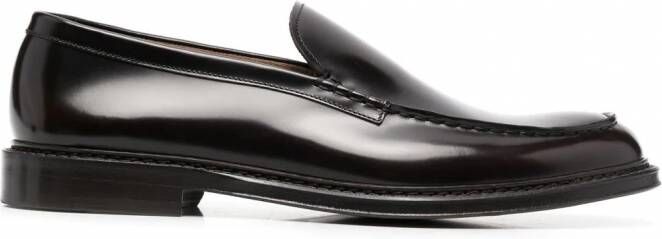 Doucal's Glanzende loafers Bruin