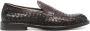Doucal's Geweven leren loafers Bruin - Thumbnail 1