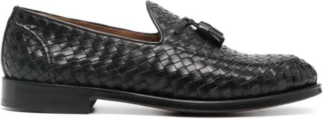 Doucal's Geweven leren loafers Zwart