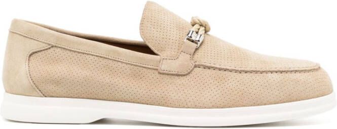 Doucal's Loafers met geknoopt detail Beige