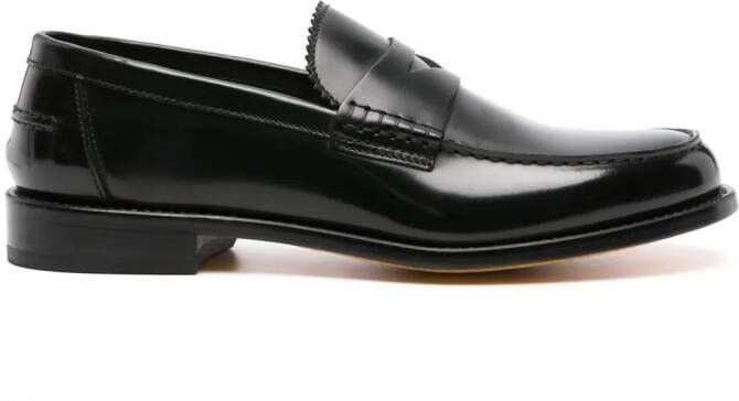 Doucal's Lakleren loafers Zwart