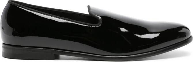Doucal's Lakleren loafers Zwart