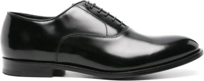 Doucal's Leren Oxford schoenen Zwart