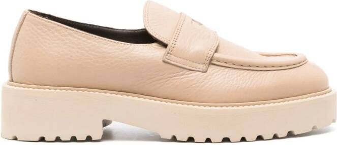 Doucal's Leren loafers Bruin