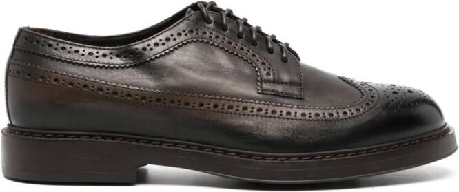 Doucal's Leren brogues Bruin