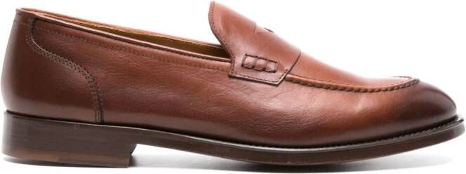 Doucal's Leren loafers Bruin