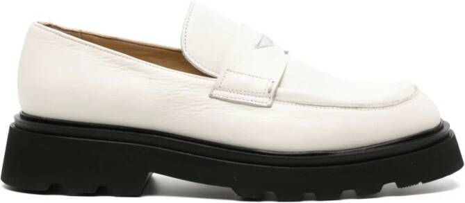 Doucal's Leren loafers Wit