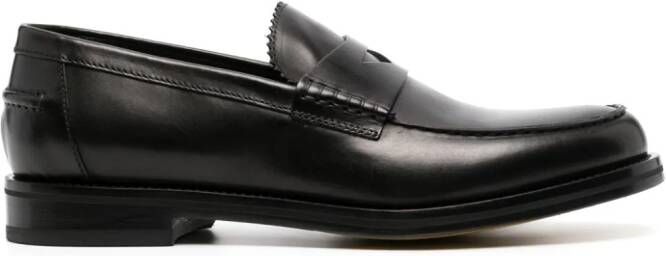Doucal's Leren loafers Zwart