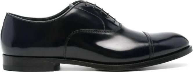 Doucal's Leren Oxford schoenen Zwart