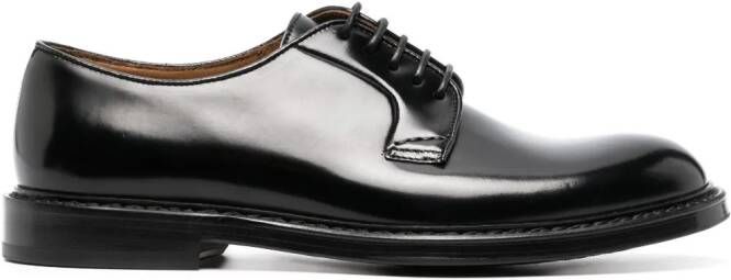 Doucal's Leren Oxford veterschoenen Zwart