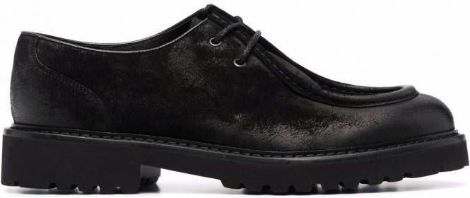 Doucal's Leren veterschoenen Zwart