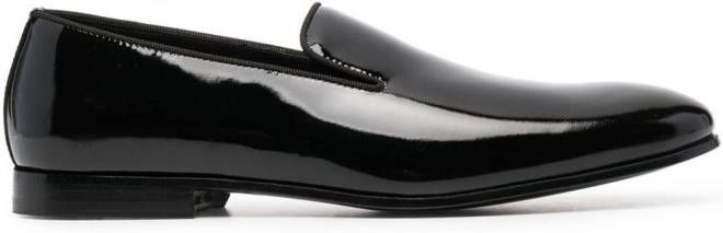 Doucal's Loafers met lakleer Zwart