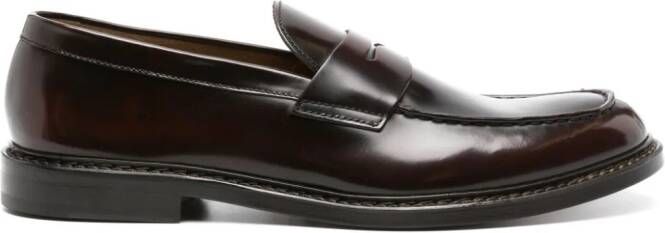 Doucal's Leren loafers Bruin