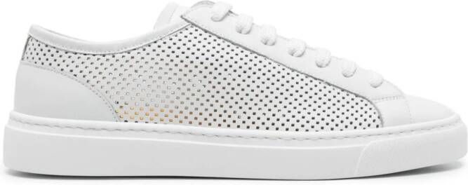 Doucal's perforated leather sneakers Wit