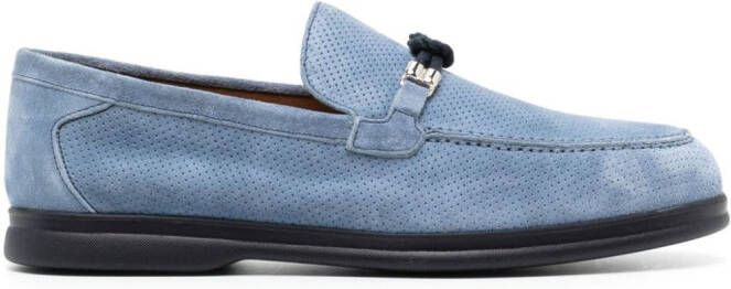 Doucal's Geperforeerde loafers Blauw