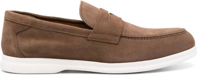 Doucal's Loafers met rubberen zool Bruin