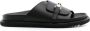Doucal's Slippers met logo gesp Zwart - Thumbnail 1