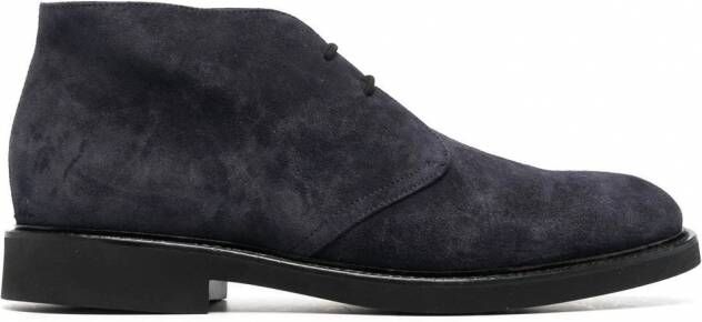 Doucal's Suède desert boots Blauw