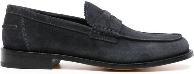 Doucal's Suède loafers Blauw